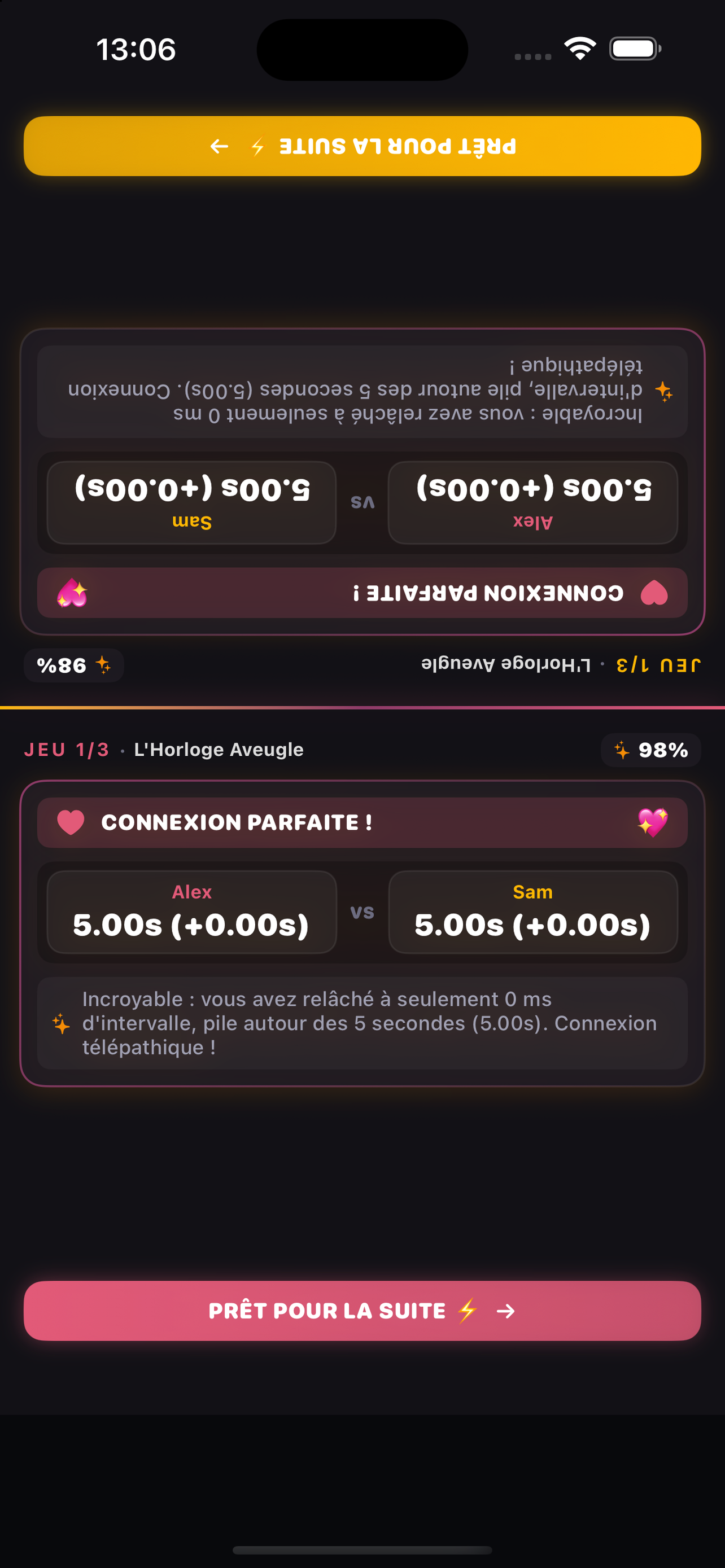Datefuse Débriefing de Manche et Victoire