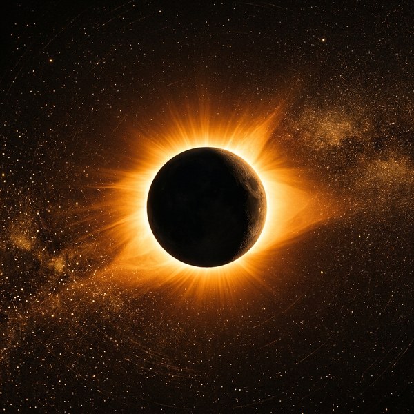 Golden Eclipse Theme - Solar Flare Corona